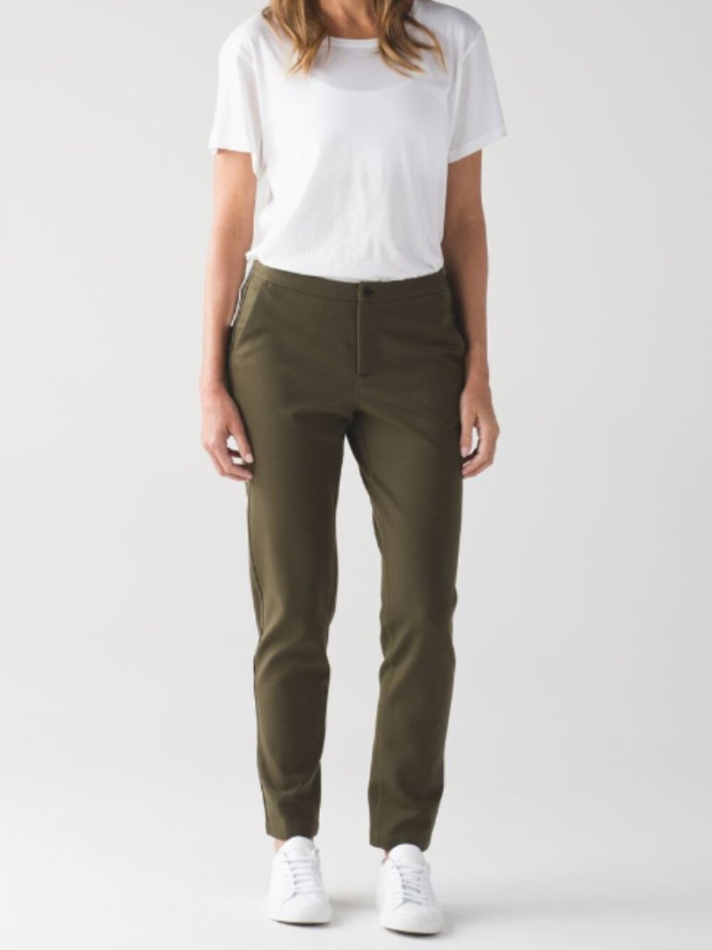 Lululemon City Trek Trouser in Military Green